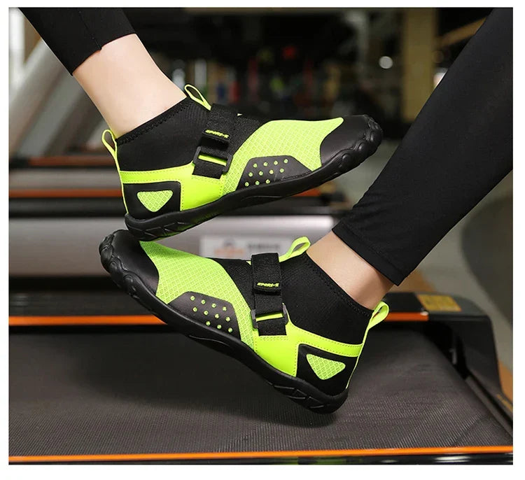 Chaussures aquatiques montantes mixtes, sensation pieds nus