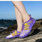 Chaussures d'eau pieds nus enfant et femme, du 26 au 38