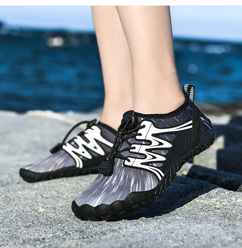 Chaussures d'eau pieds nus enfant et femme, du 26 au 38