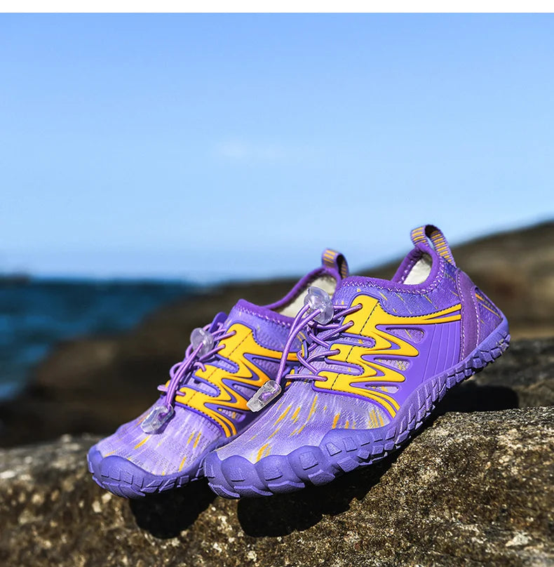 Chaussures d'eau pieds nus enfant et femme, du 26 au 38