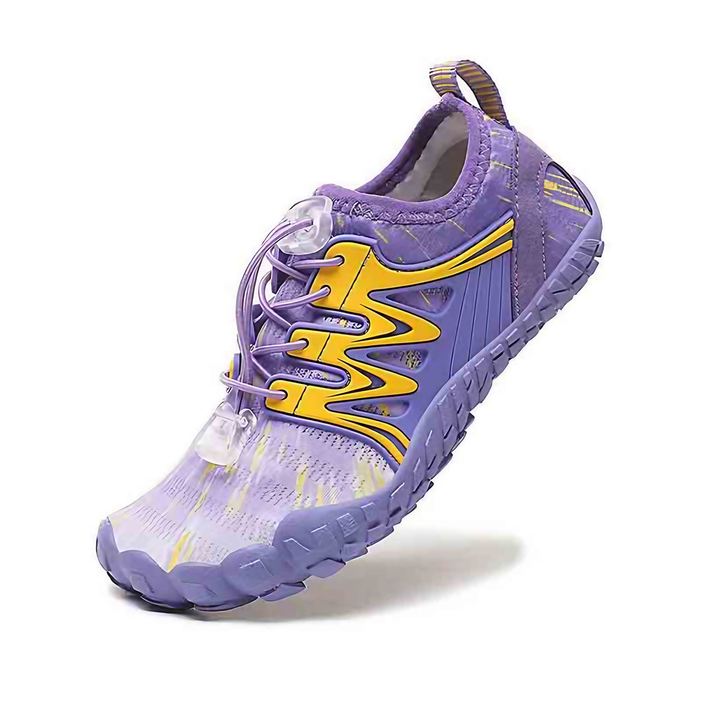 Chaussures d'eau pieds nus enfant et femme, du 26 au 38, violet