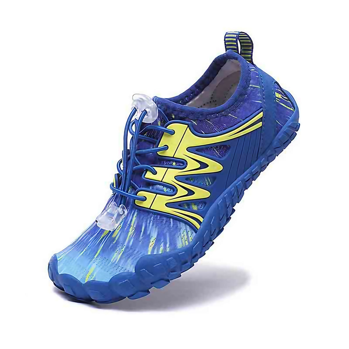 Chaussures d'eau pieds nus enfant et femme, du 26 au 38, bleu