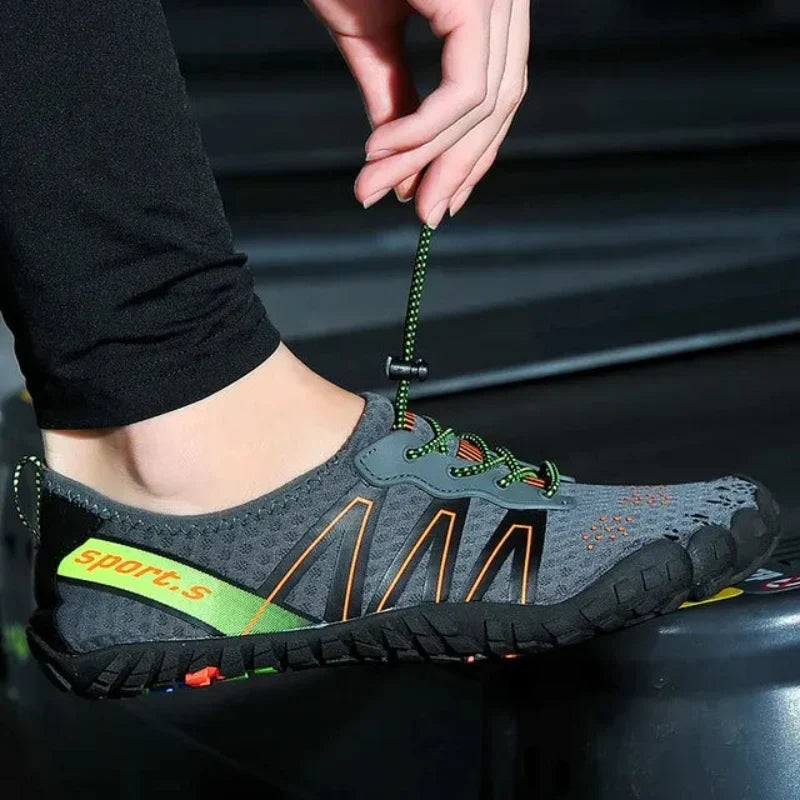 Chaussures aquatiques pieds nus mixtes, semelle en caoutchouc