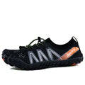 Chaussures aquatiques pieds nus mixtes, semelle en caoutchouc, noir