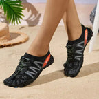 Chaussures aquatiques pieds nus mixtes, semelle en caoutchouc