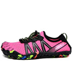 Chaussures aquatiques pieds nus mixtes, semelle en caoutchouc, rose
