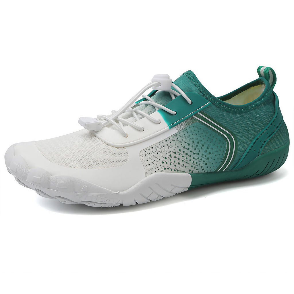 Chaussures aquatiques pieds nus à cinq doigts, mixtes, 36 au 47, vert
