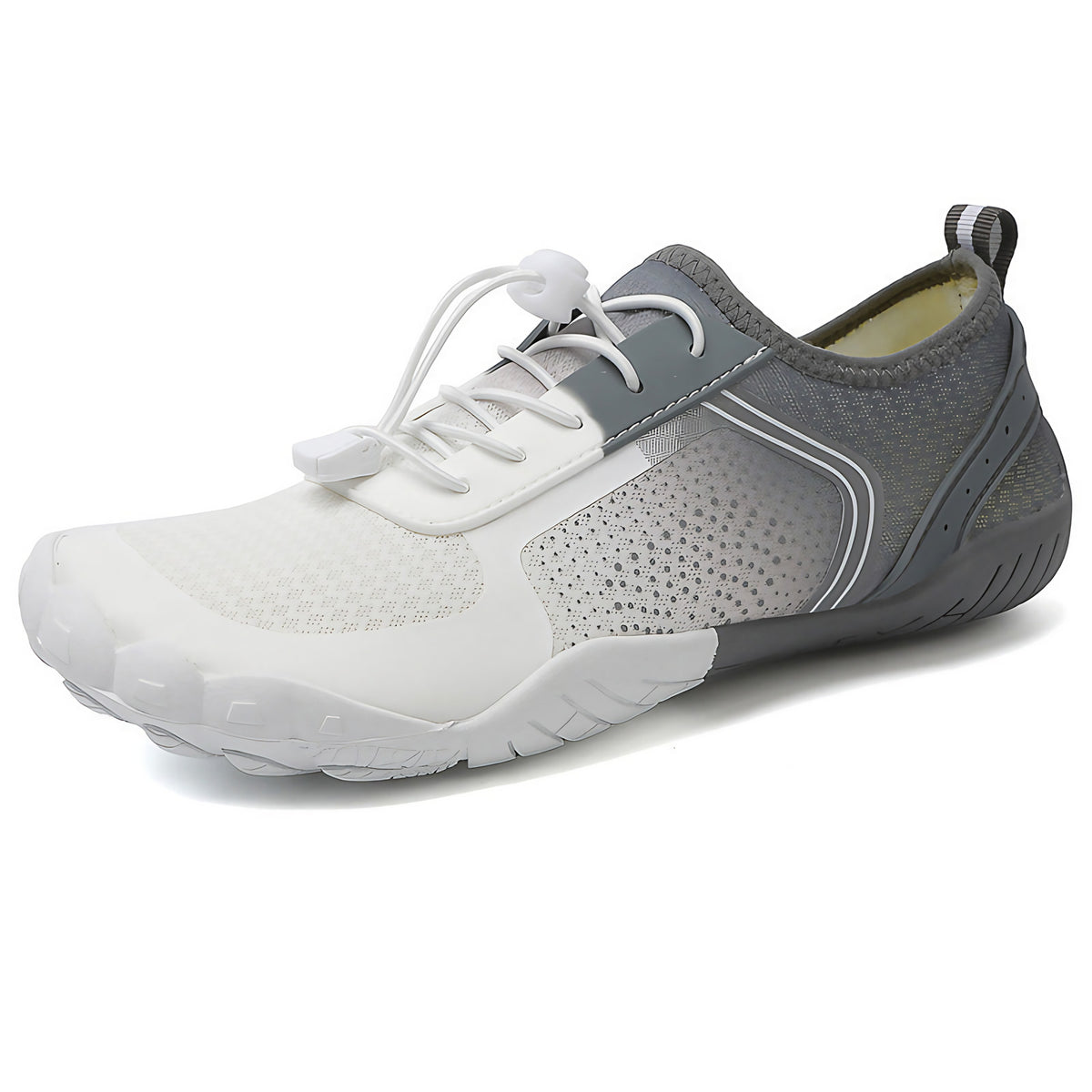 Chaussures aquatiques pieds nus à cinq doigts, mixtes, 36 au 47, gris