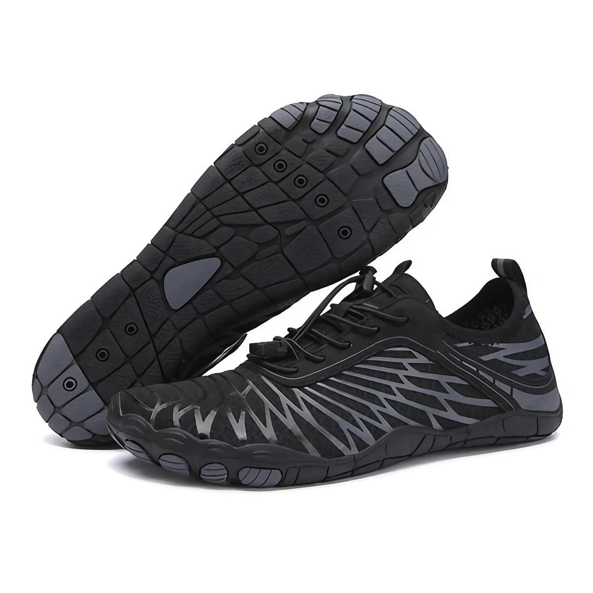 Chaussures aquatiques mixtes à séchage rapide, du 36 au 47, noir