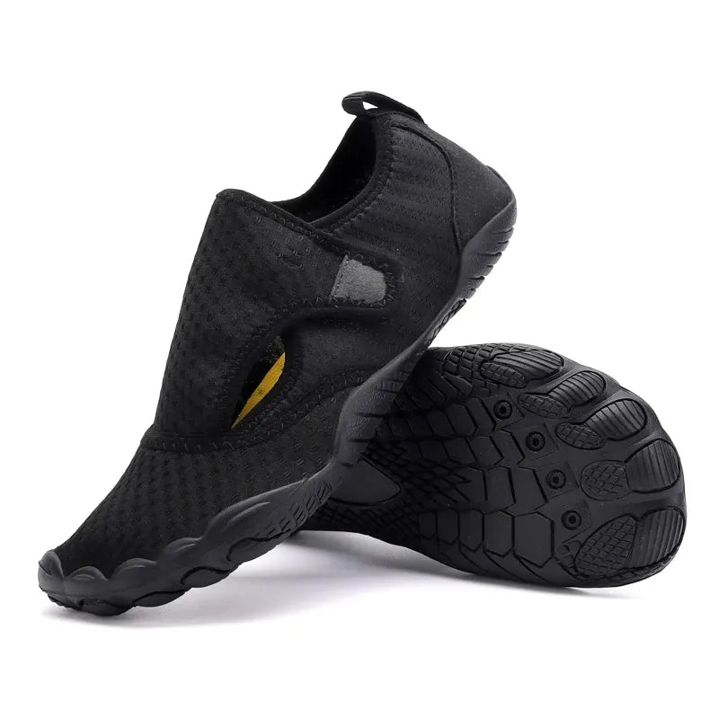 Chaussures aquatiques enfant et adulte, maille, du 26 au 45, noir