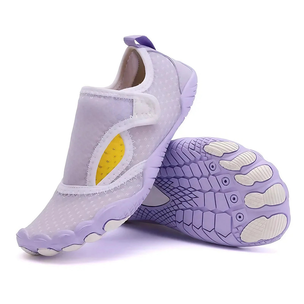 Chaussures aquatiques enfant et adulte, maille, du 26 au 45, gris