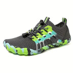Chaussures aquatiques pieds nus mixtes, semelle antidérapante, gris
