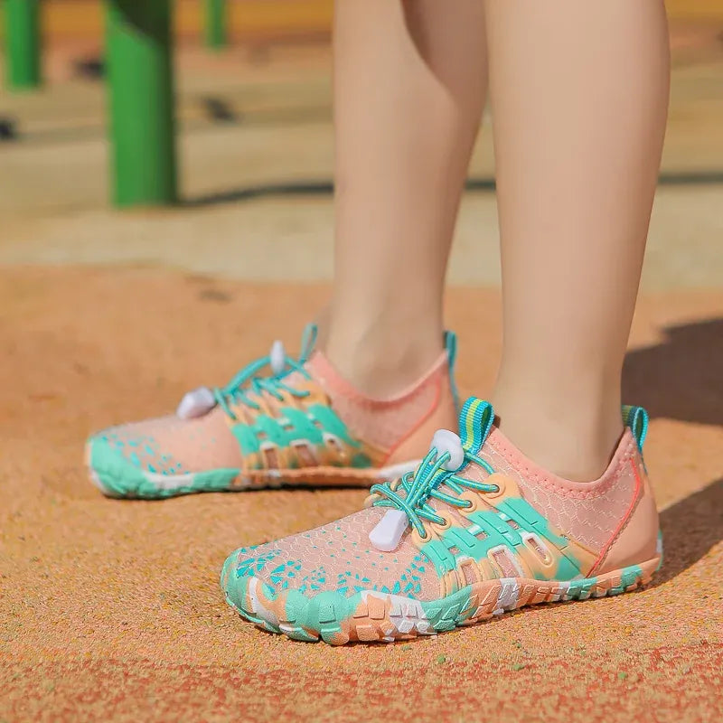 Chaussures aquatiques pieds nus mixtes, semelle antidérapante