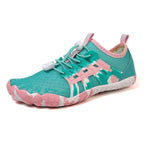 Chaussures aquatiques pieds nus mixtes, semelle antidérapante, bleu