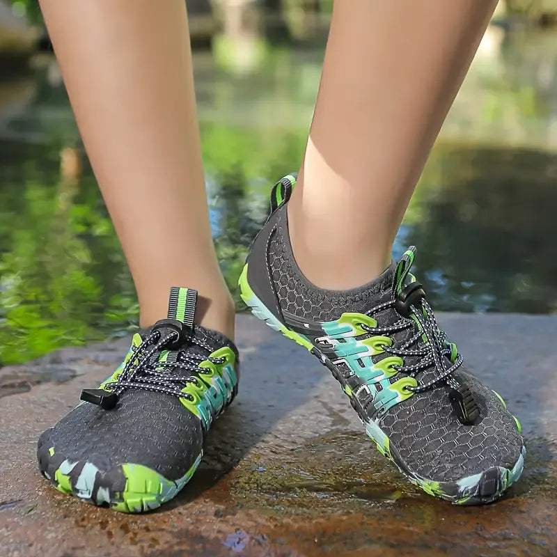 Chaussures aquatiques pieds nus mixtes, semelle antidérapante