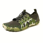 Chaussures aquatiques pieds nus mixtes, semelle antidérapante, kaki