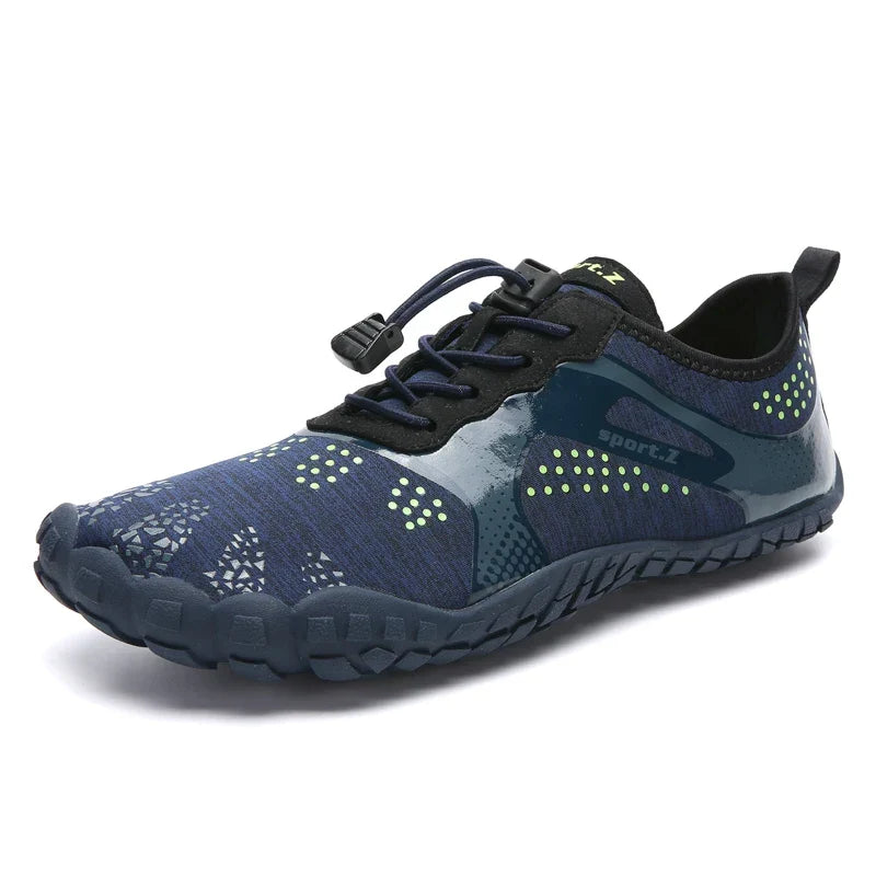 Chaussures d'eau mixtes respirantes, semelle antidérapante, bleu