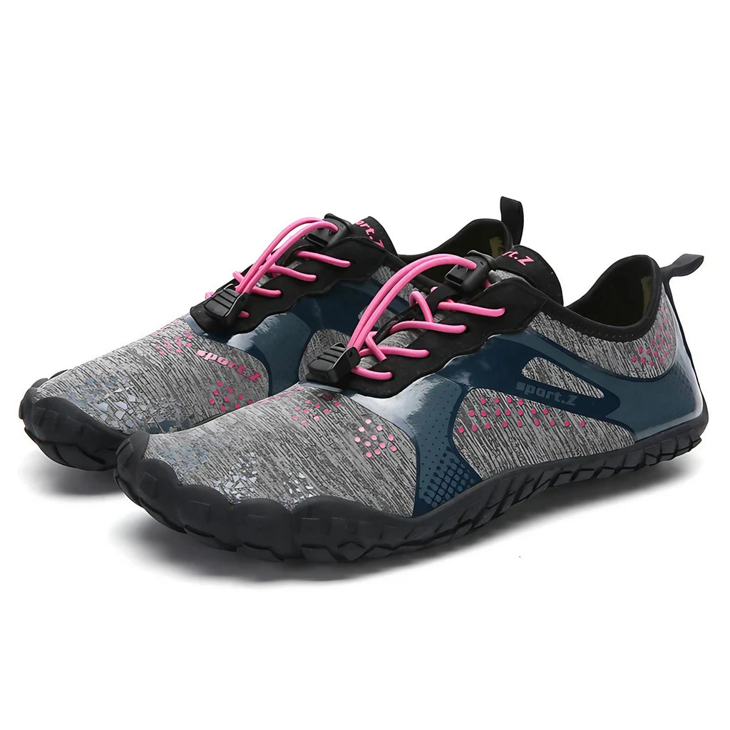Chaussures d'eau mixtes respirantes, semelle antidérapante, rose
