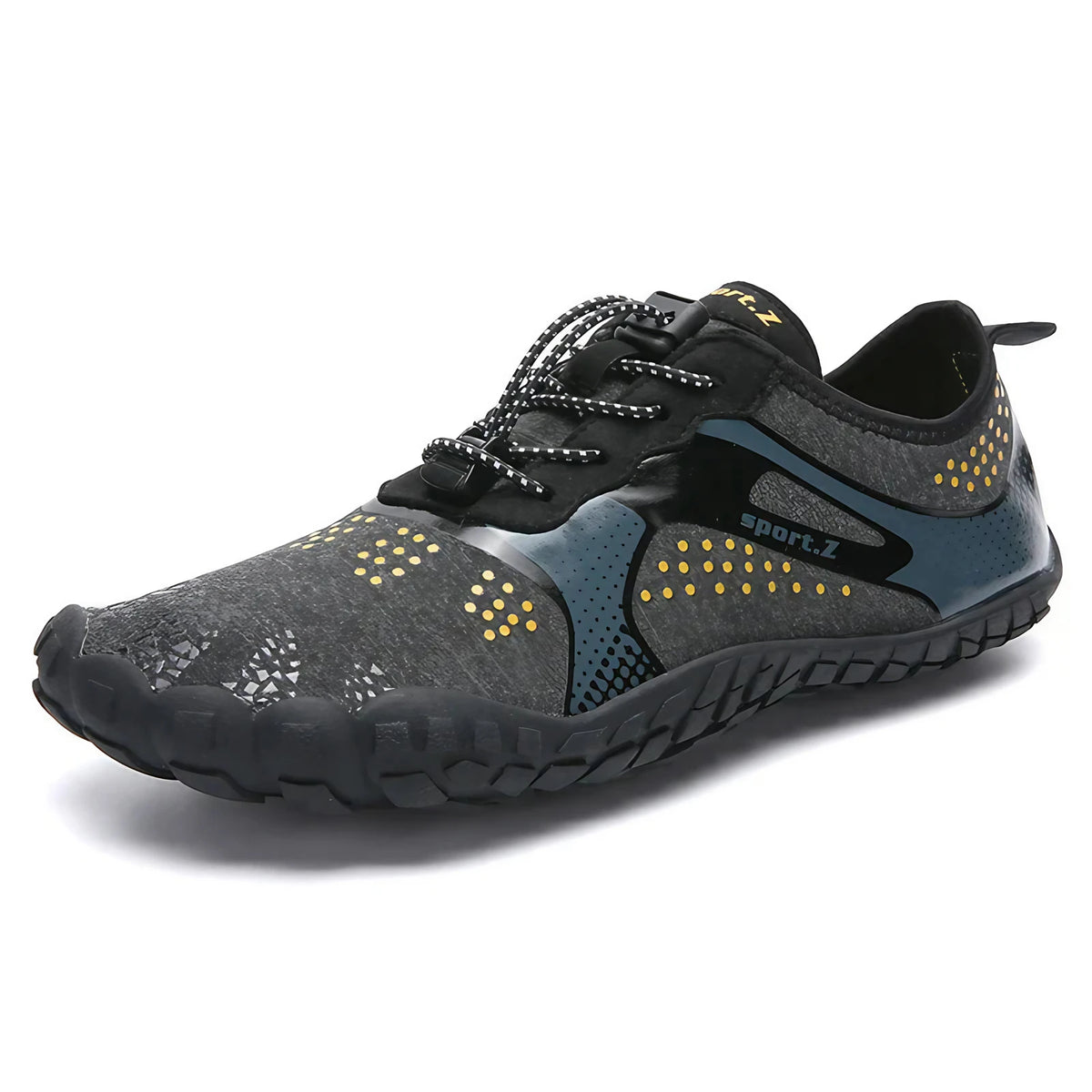 Chaussures d'eau mixtes respirantes, semelle antidérapante, noir