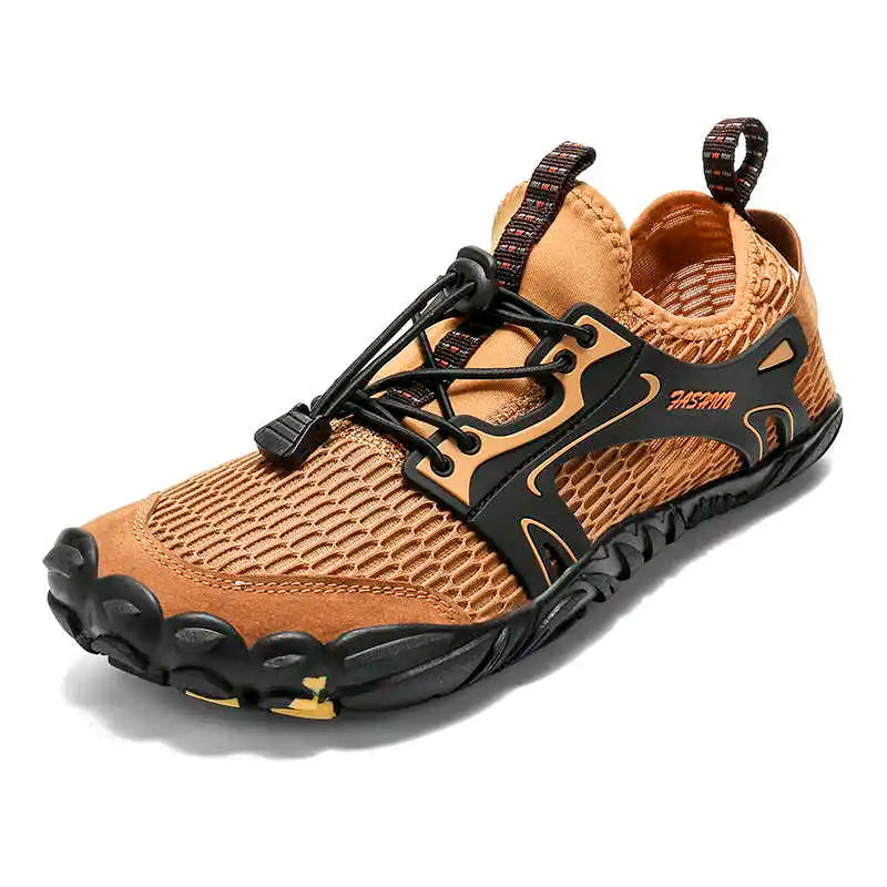 Chaussures aquatiques mixtes pieds nus, séchage rapide, zero drop, orange