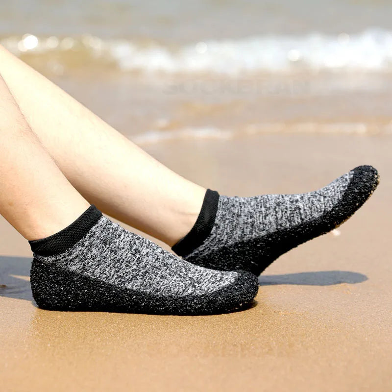 Chaussures aquatiques pieds nus pliables, semelle de 3 mm
