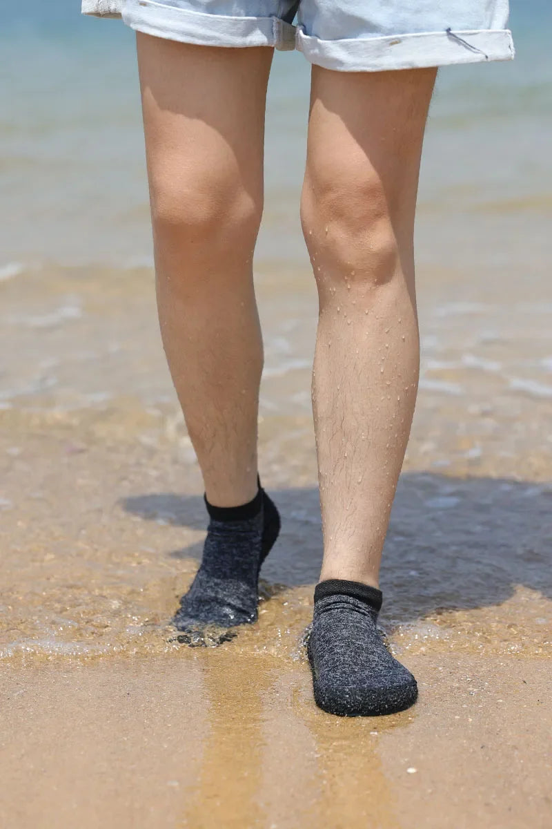 Chaussures aquatiques pieds nus pliables, semelle de 3 mm