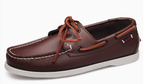Chaussures bateau homme, semelle antidérapante, du 38 au 47, marron foncé