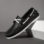 Chaussures bateau homme, semelle antidérapante, du 38 au 47, noir