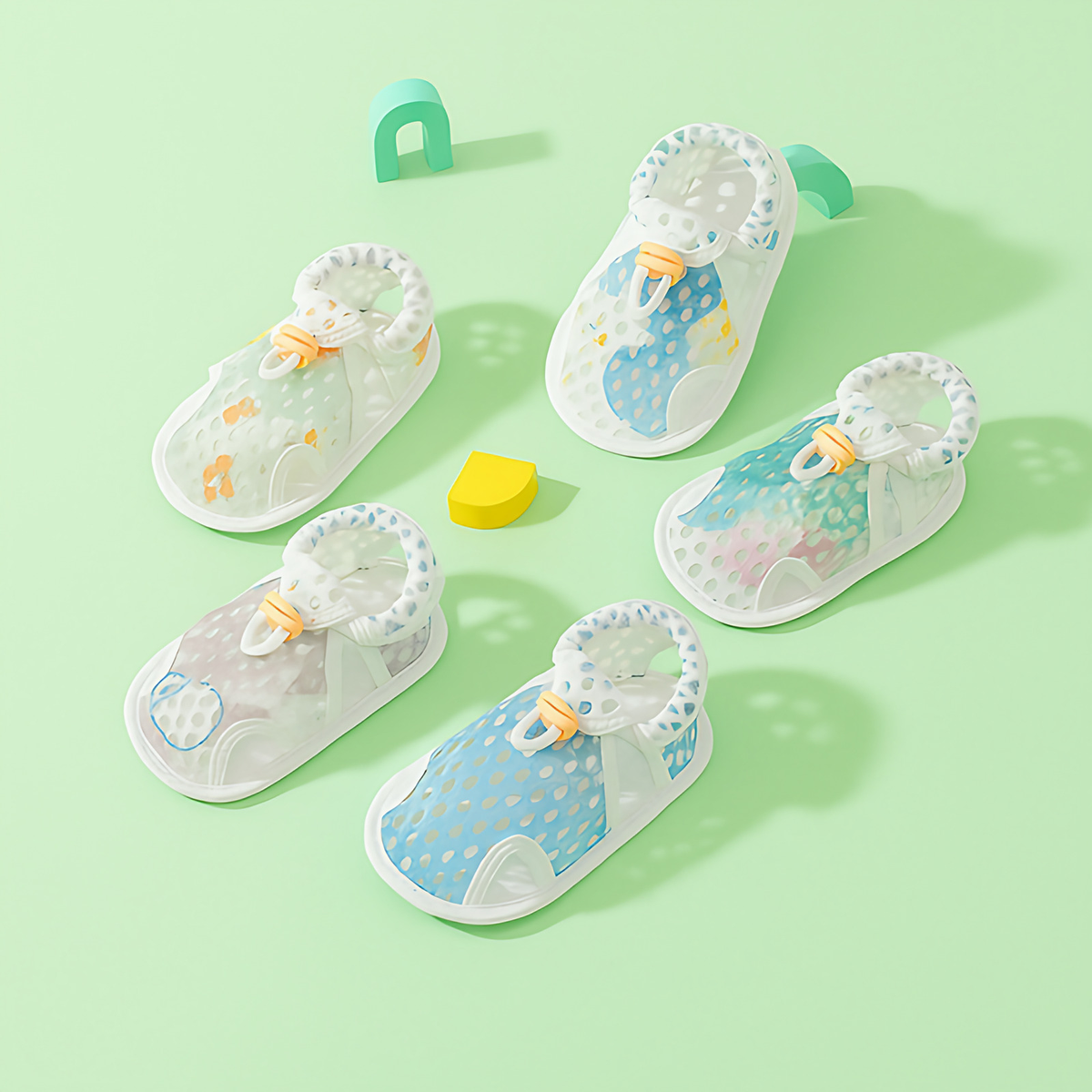 Chaussures bébé en maille, semelle souple antidérapante