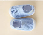 Chaussures bébé en maille à semelle souple, premiers pas, bleu