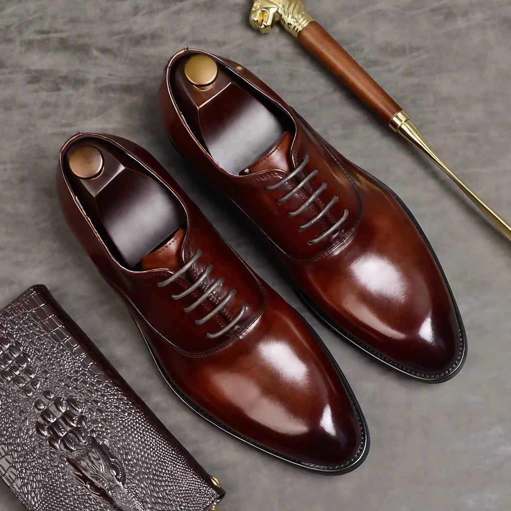 Chaussures habillées homme classiques, marron ou noir, marron