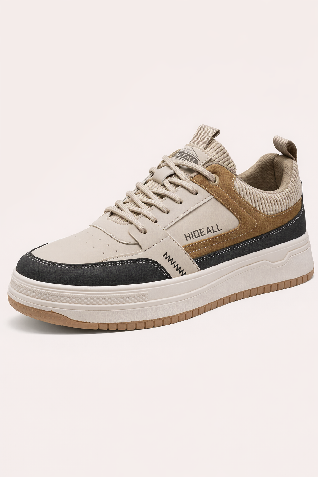 Chaussures décontractées homme à base haute multicouche