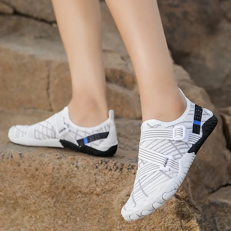 Chaussures d'eau pieds nus adulte, semelle en caoutchouc