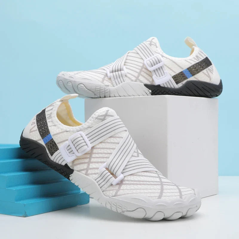 Chaussures d'eau pieds nus adulte, semelle en caoutchouc