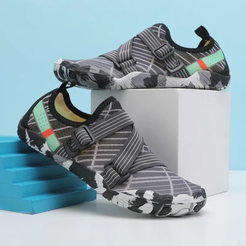 Chaussures d'eau pieds nus adulte, semelle en caoutchouc