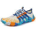 Chaussures aquatiques pieds nus mixtes, boucle réglable, 26 au 46, blanc