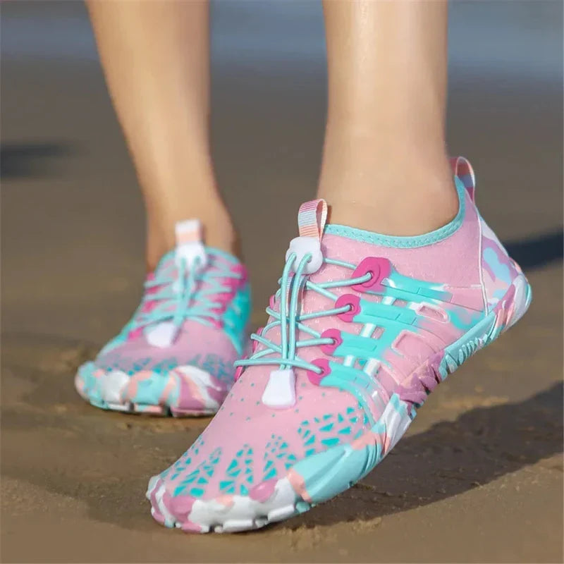 Chaussures aquatiques pieds nus mixtes, boucle réglable, 26 au 46