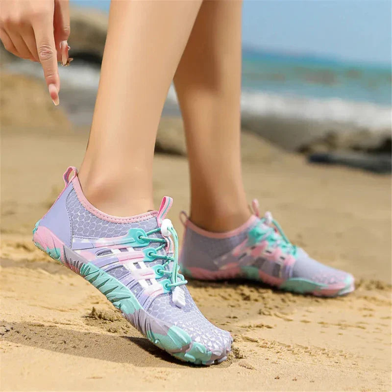 Chaussures aquatiques pieds nus mixtes, boucle réglable, 26 au 46
