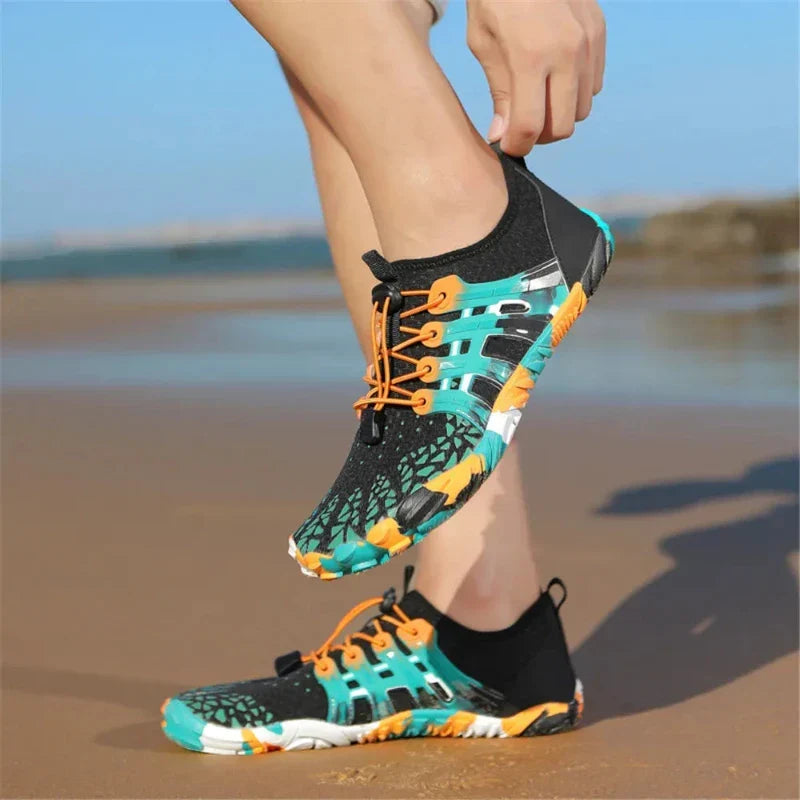 Chaussures aquatiques pieds nus mixtes, boucle réglable, 26 au 46