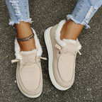 Chaussures d'hiver femme à doublure chaude, légères, quatre coloris