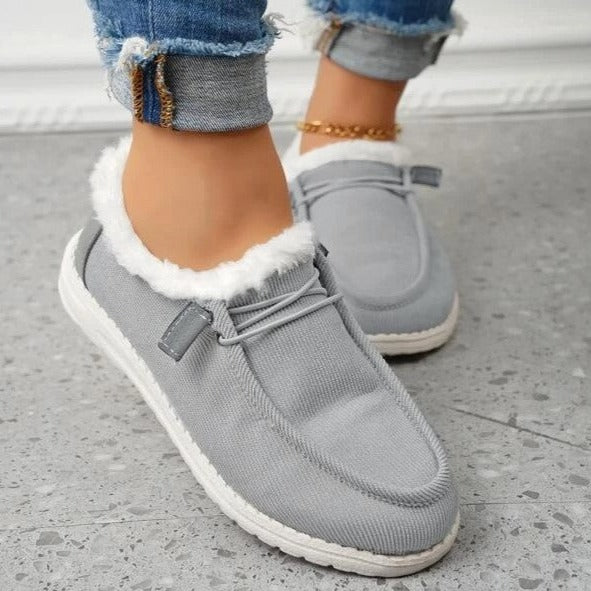 Chaussures d'hiver femme à doublure chaude, légères, quatre coloris