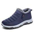 Chaussures d'hiver mixtes à enfiler, doublure textile, bleu