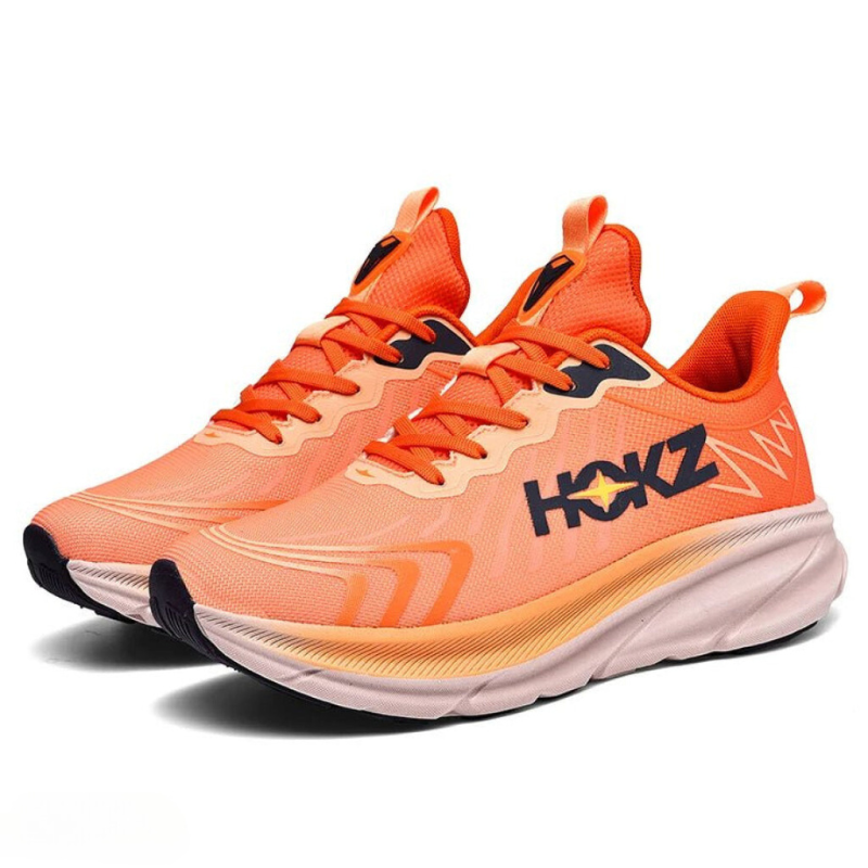 Chaussures de course femme légères à semelle amortie, six coloris, orange