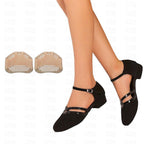 Chaussures de danse femme noires à talon bas et bride réglable