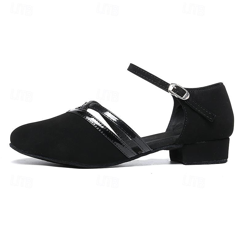 Chaussures de danse latine et de salon femme, boucle réglable