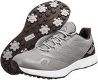 Chaussures de golf homme légères et imperméables, à crampons, marron et gris