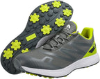 Chaussures de golf homme légères et imperméables, à crampons, vert tilleul et gris