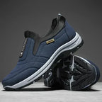 Chaussures de marche antidérapantes, avant-pied large, 38 au 47, bleu