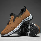 Chaussures de marche antidérapantes, avant-pied large, 38 au 47, marron