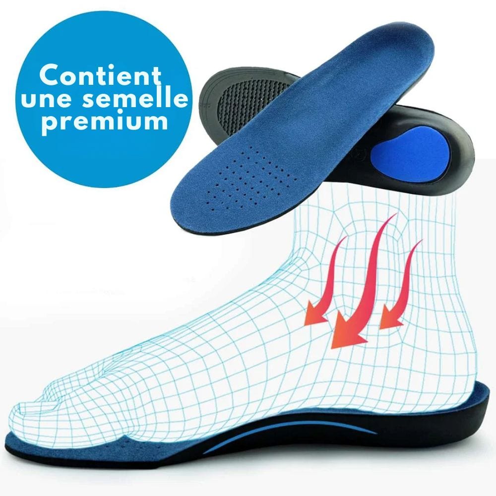 Chaussures de marche antidérapantes, avant-pied large, 38 au 47